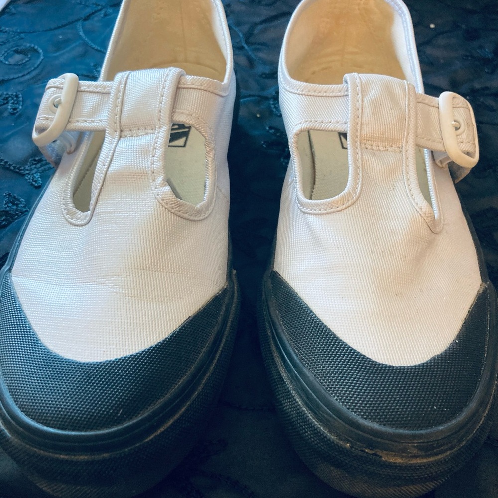 Vans Cream Canvas Sneakers